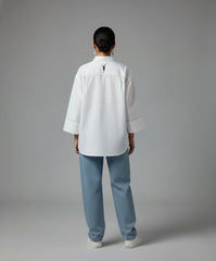 YURI Drop Shoulder Summer Shirt – Premium Embroidered Cotton Shirt for Women