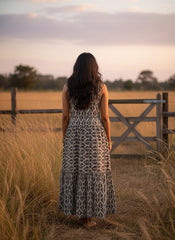 KANAK Flared Cotton Voile Dress – Premium Printed Cotton Dress for Women