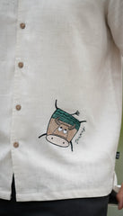 CELESTIAL Men’s Shirt Taurus – Zodiac Embroidered Edition