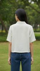 CELESTIAL Women’s Shirt Cancer – Zodiac Embroidered Edition