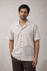 CELESTIAL Aries Men’s Shirt – Zodiac Embroidered Edition
