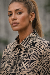 ECHOES Printed Cotton Co-Ord Set – Breathable Kimono Sleeve Set for Women | Australia & New Zealand
