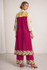 TROPICAL BREEZE Cotton Over Jacket Co-Ord Set – Breathable Resort Wear for Women | Australia & New Zealand