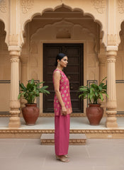 GULAB Banarasi Brocade Silk Kurta Pant Set – Premium Indian Ethnic Party Wear