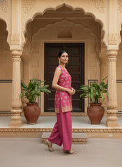 GULAB Banarasi Brocade Silk Kurta Pant Set – Premium Indian Ethnic Party Wear