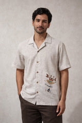 CELESTIAL Cancer Men’s Shirt – Zodiac Embroidered Cotton Shirt for Men | Australia & New Zealand for women Australia