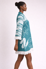 MARINE Lace Cotton Tunic – Crochet Fringe Elegance