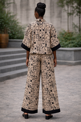 ECHOES Printed Cotton Co-Ord Set – Day to Evening Comfort