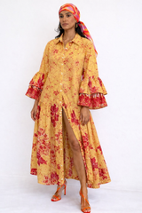MARIGOLD Flared Cotton Dress – Breathable Floral Summer Dress for Women | Australia & New Zealand for women Australia