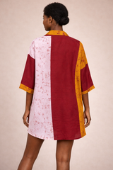 HANA Cotton Voile Shirt Dress – Relaxed Holiday Essential