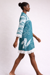 MARINE Lace Cotton Tunic – Crochet Fringe Elegance