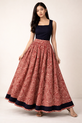 SWIRL Long Cotton Skirt – Breathable Kali Flared Skirt for Women | Australia & New Zealand for women Australia