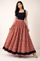 SWIRL Long Cotton Skirt – Breathable Kali Flared Skirt for Women | Australia & New Zealand for women Australia