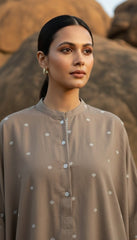 Yarn Dyed High-Low Long Cotton Shirt – Effortless Everyday Tunic by Voilavines