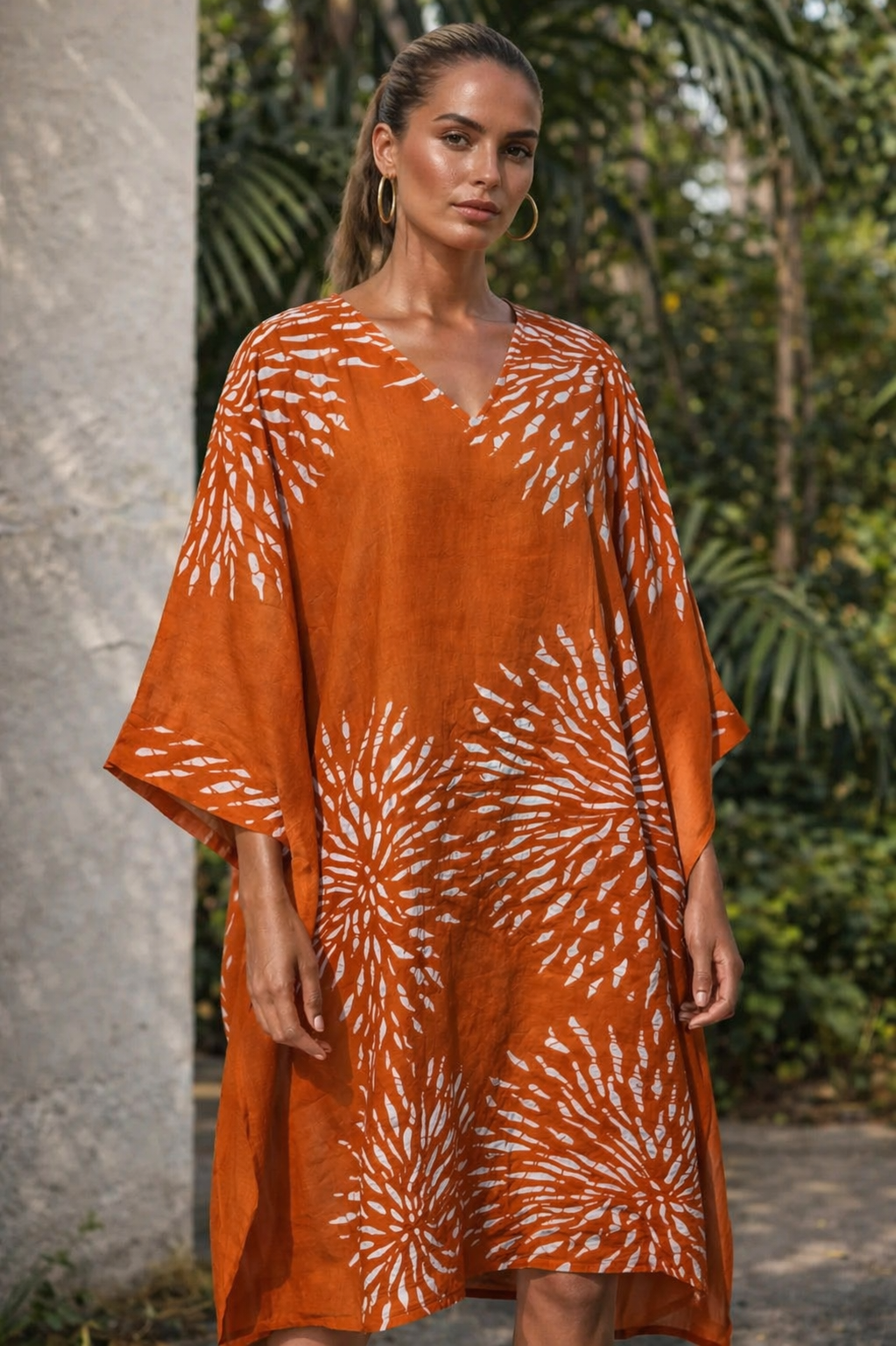DAHLIA Cotton Kaftan – Breathable Floral Summer Dress for Women | Australia & New Zealand