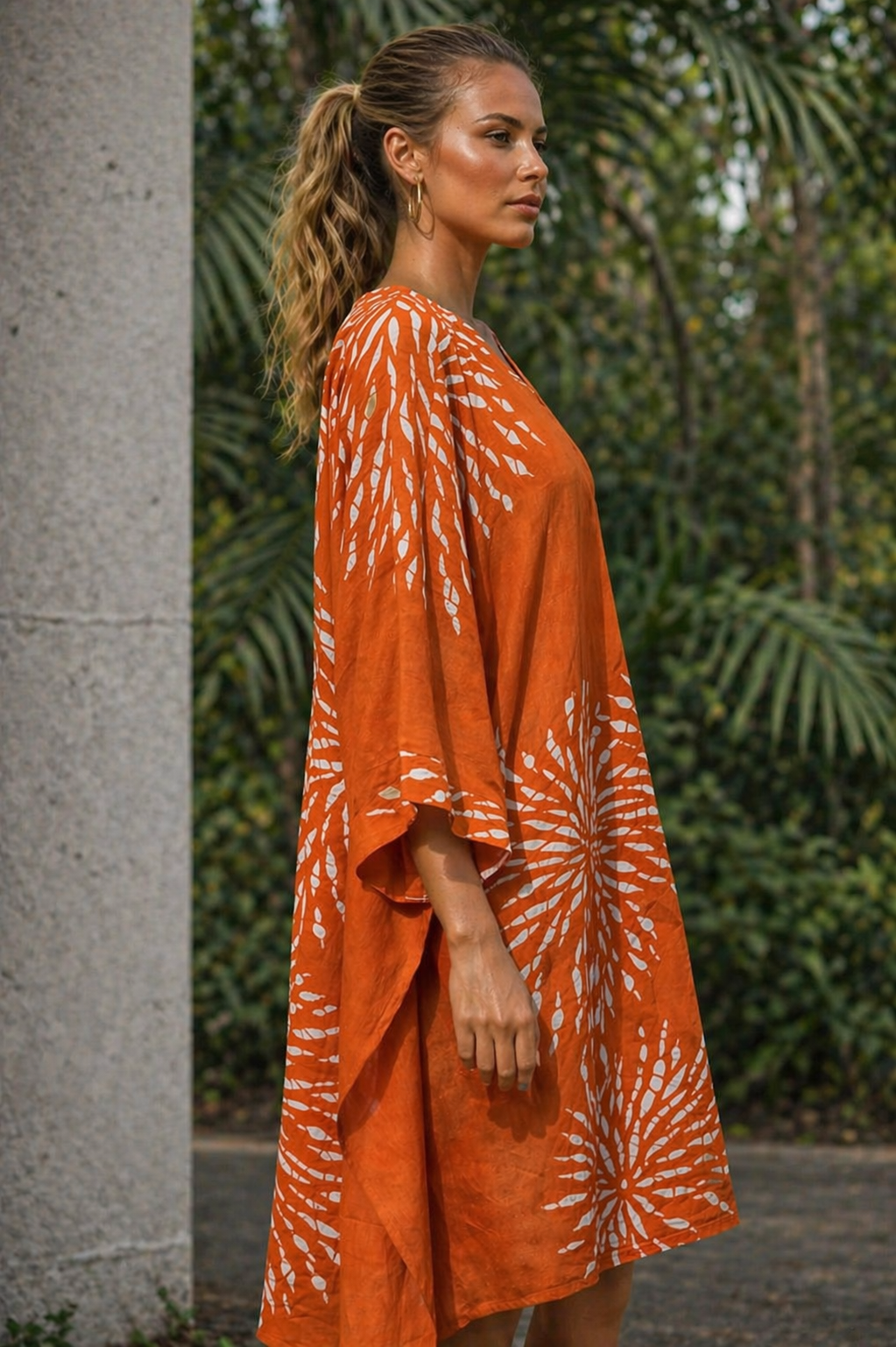 DAHLIA Cotton Kaftan – Breathable Floral Summer Dress for Women | Australia & New Zealand for women Australia