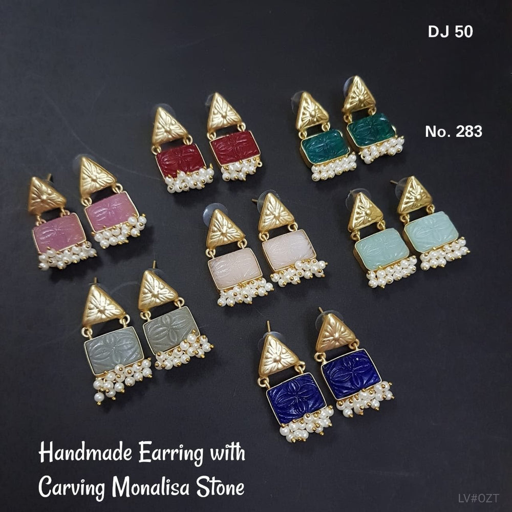 MONALISA CARVE Drop Earrings – Handcrafted Pearl & Stone Statement Jewellery | Australia & New Zealand for women Australia