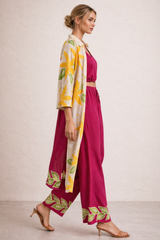 TROPICAL BREEZE Cotton Over Jacket Co-Ord Set – Breathable Resort Wear for Women | Australia & New Zealand