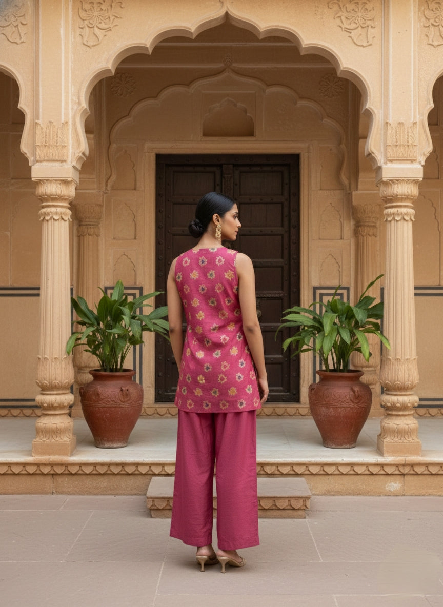 GULAB Banarasi Brocade Silk Kurta Pant Set – Premium Indian Ethnic Party Wear