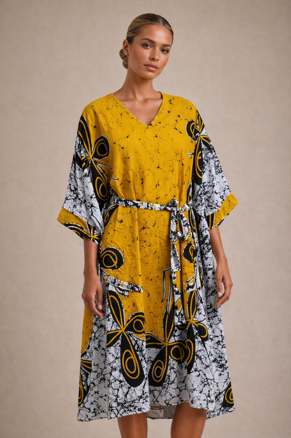 BAGA Batik Cotton Kaftan – Breathable Summer Beach Dress for Women | Australia & New Zealand