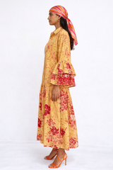 MARIGOLD Flared Cotton Dress – Breathable Floral Summer Dress for Women | Australia & New Zealand for women Australia