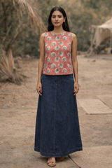 SPARROW Sleeveless Handblock Print Top – Everyday Cotton Essential