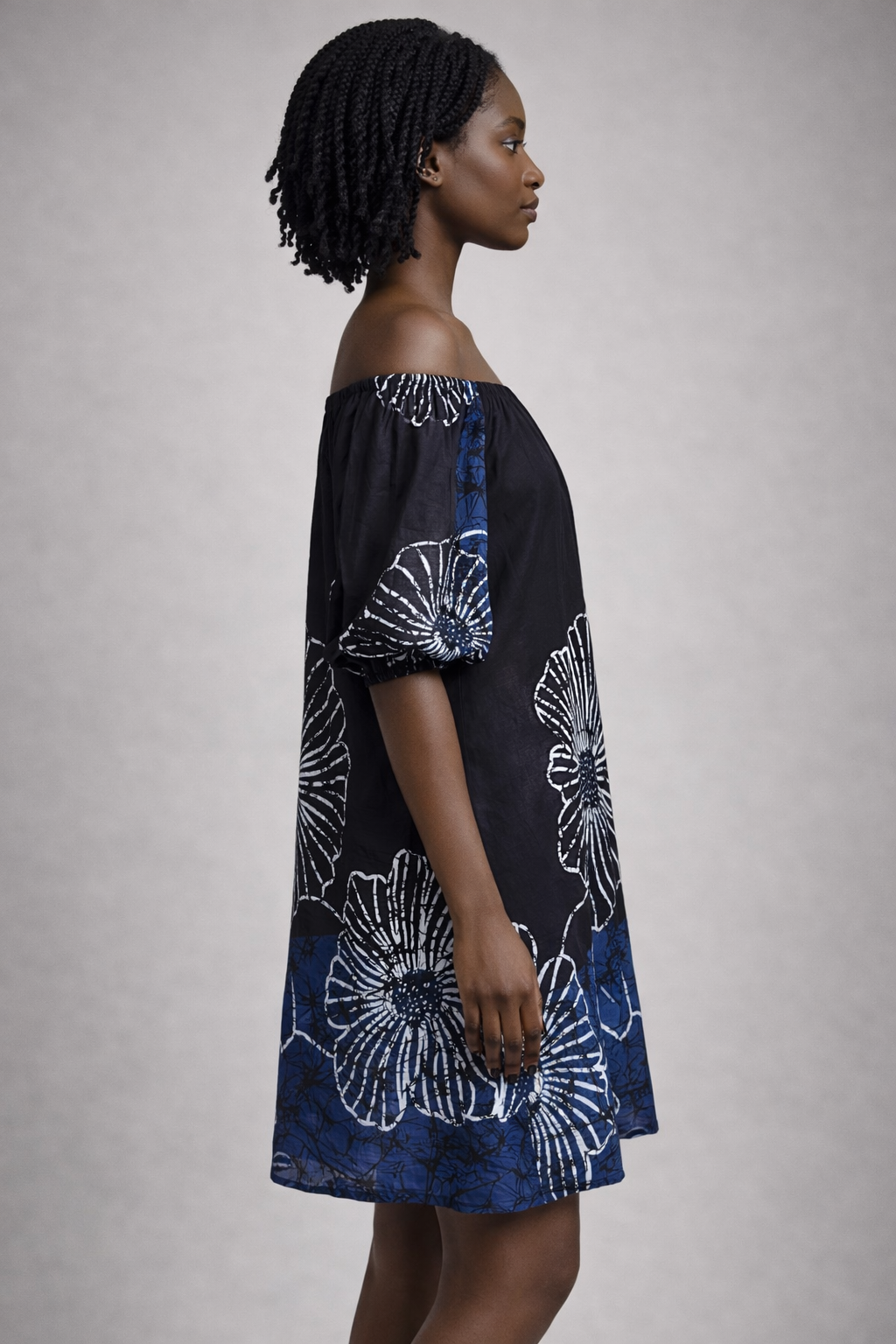 UZURI Off Shoulder Cotton Dress – Effortless Summer Elegance