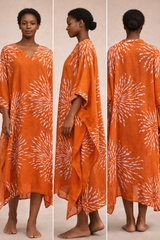 DAHLIA Cotton Kaftan – Floral Summer Essential
