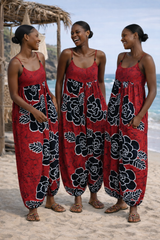 WILD FLOWER Cotton Overalls – Printed Summer Comfort