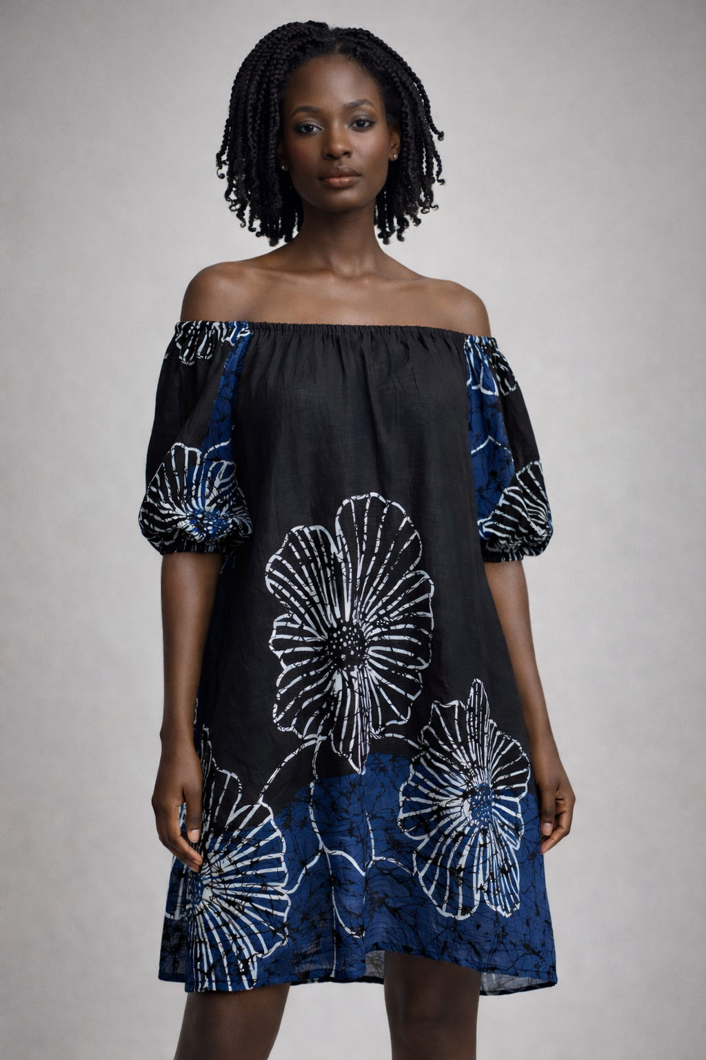 UZURI Off Shoulder Cotton Dress – Effortless Summer Elegance