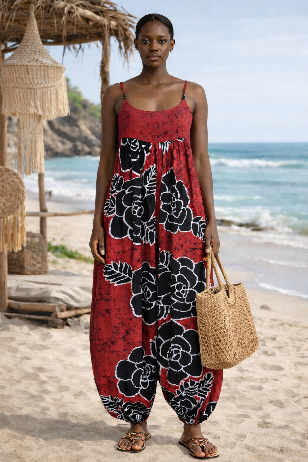 WILD FLOWER Cotton Overalls – Printed Summer Comfort