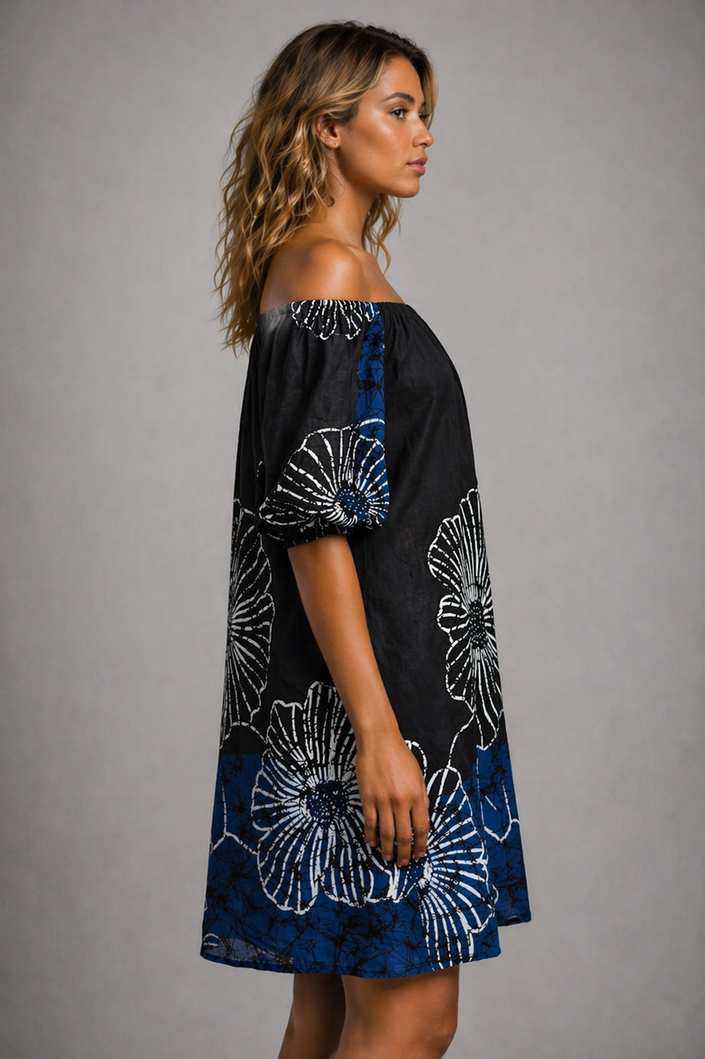 UZURI Off Shoulder Cotton Dress – Breathable Floral Summer Dress for Women | Australia & New Zealand
